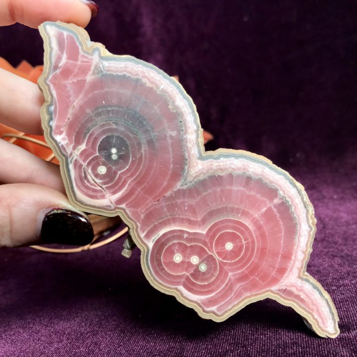 Rhodochrosite Stalactite Slab