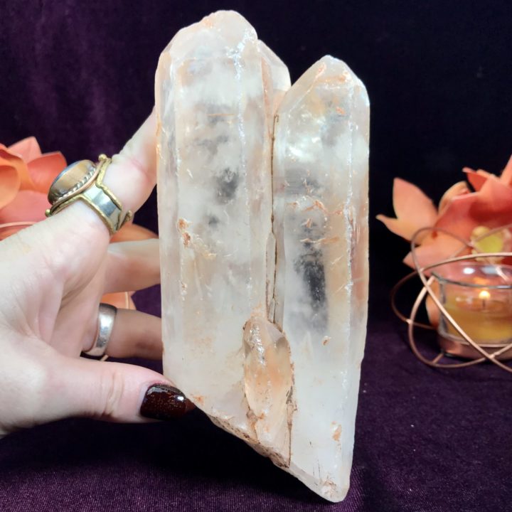 Multi Terminated Pink Lemurian Quartz