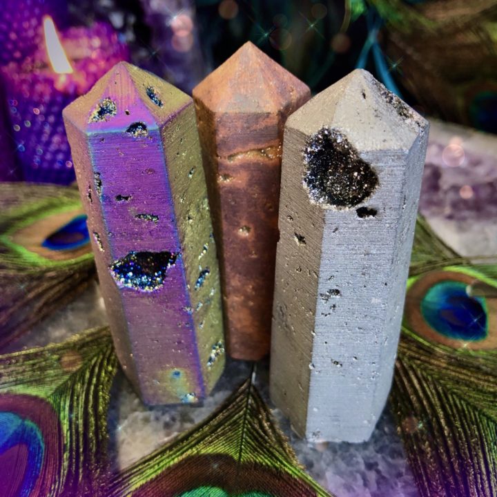 Amplified Healing Aura Druzy Quartz Generators