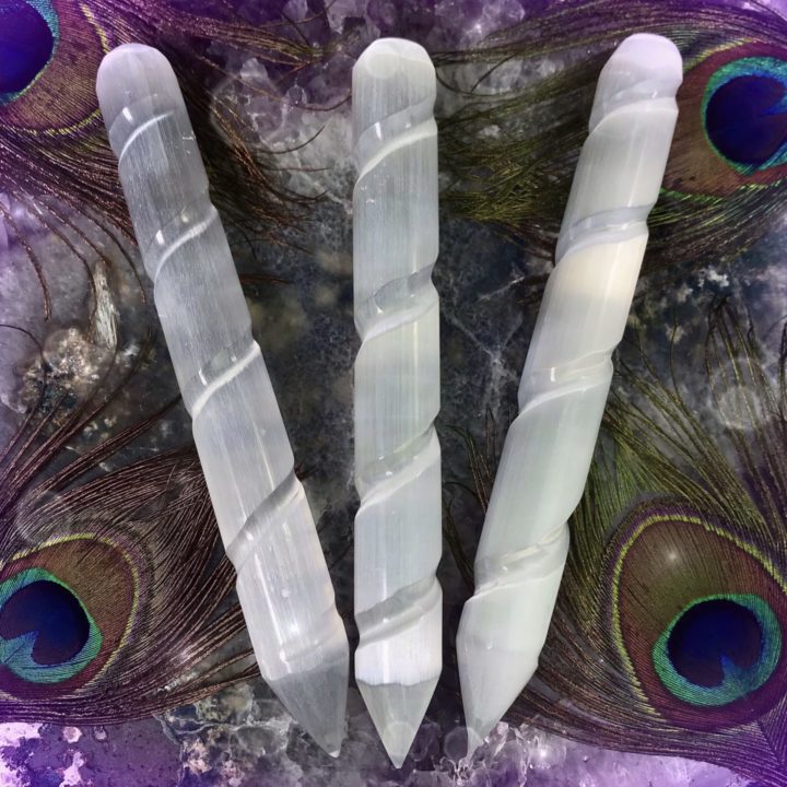 Selenite Circle Opening Wands