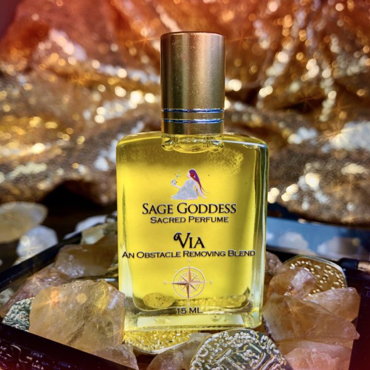 Citrine Sphere and Via Perfume Prosperity Duo