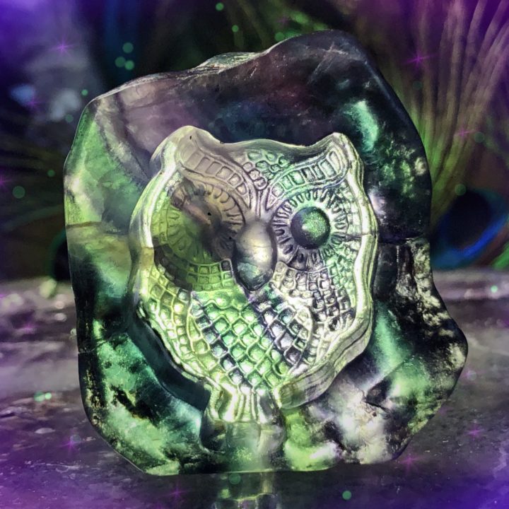 Cutie Pie Magical Rainbow Fluorite Owls