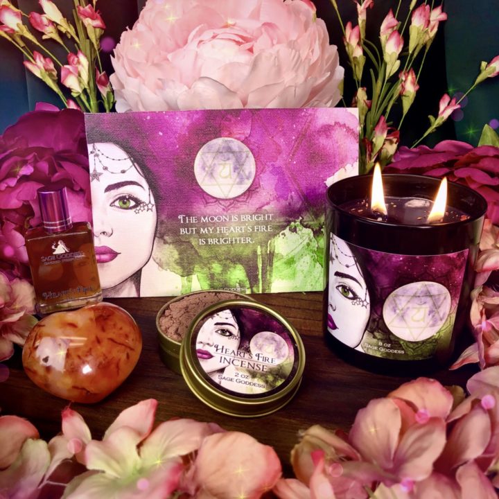 Heart Healing Goddess Full Moon Ritual Set