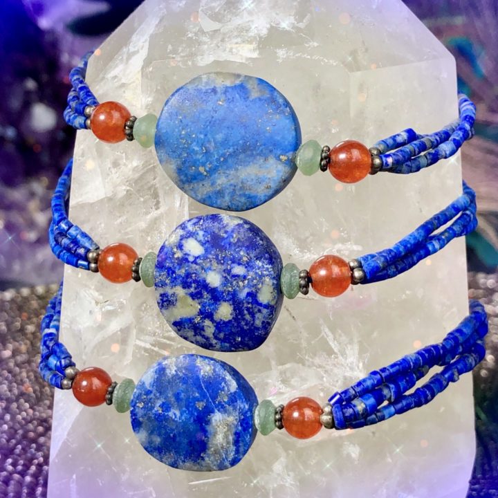 Lapis and Carnelian Empowerment Bracelets