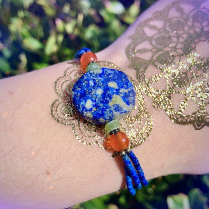 Lapis and Carnelian Empowerment Bracelets