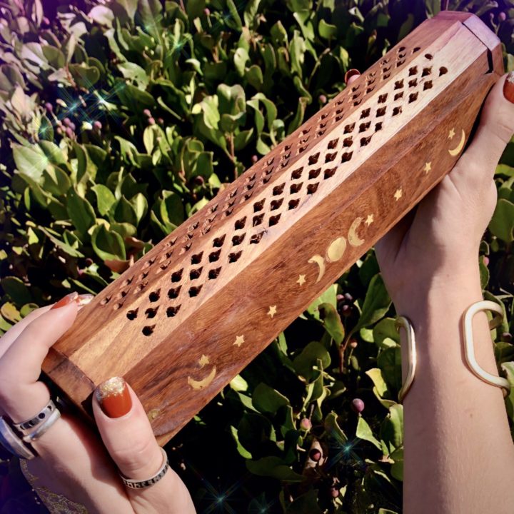 Moon Magic Wooden Incense Burners