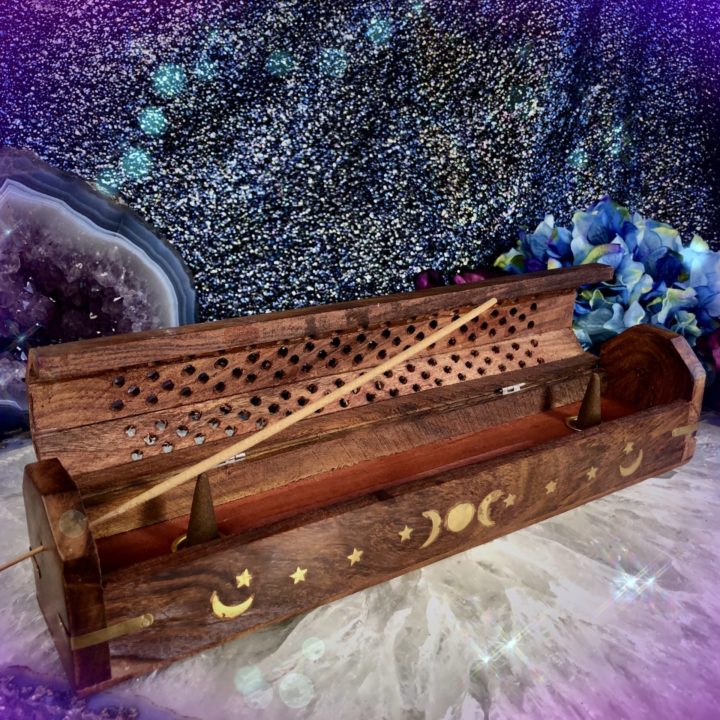 Moon Magic Wooden Incense Burners