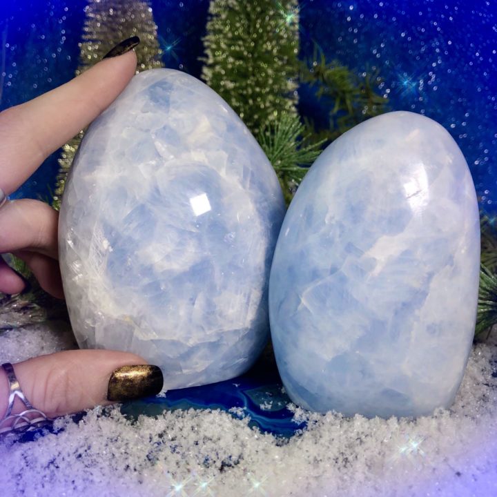 Peace and Harmony Blue Calcite Pillars