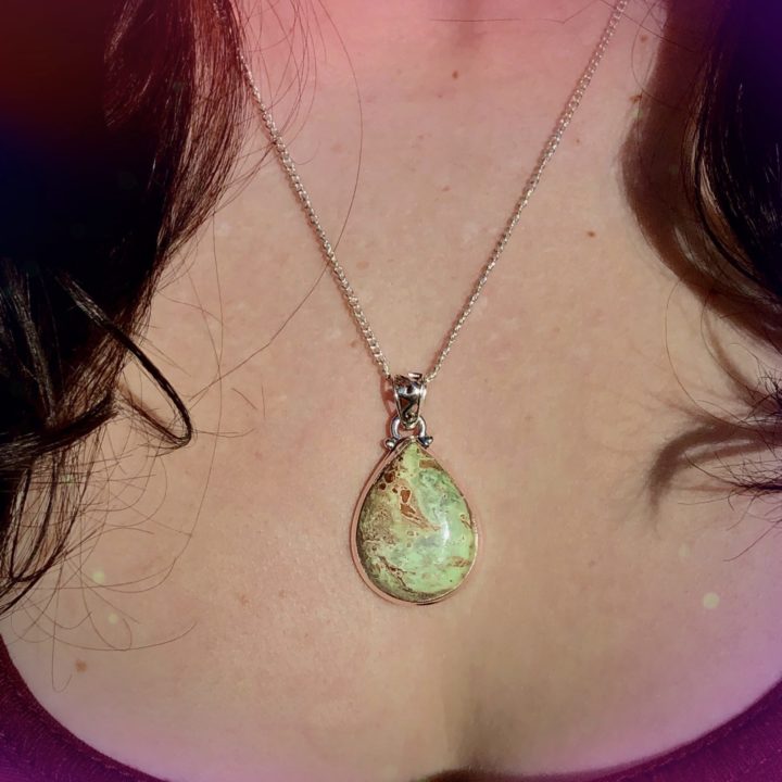 Peaceful Heart Variscite Pendants