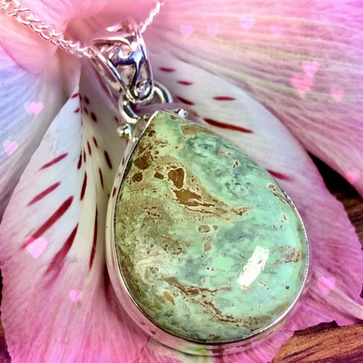 Peaceful Heart Variscite Pendants