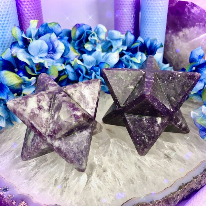 Trauma Healing Lepidolite Priestess Merkabas