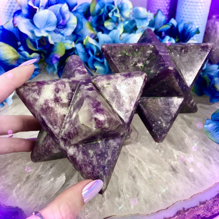 Trauma Healing Lepidolite Priestess Merkabas