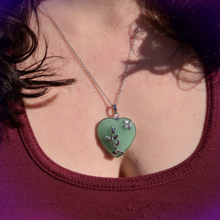 Gemstone Heart Necklaces