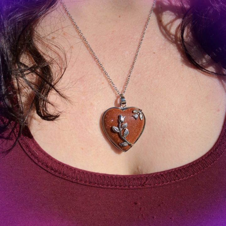 Gemstone Heart Necklaces