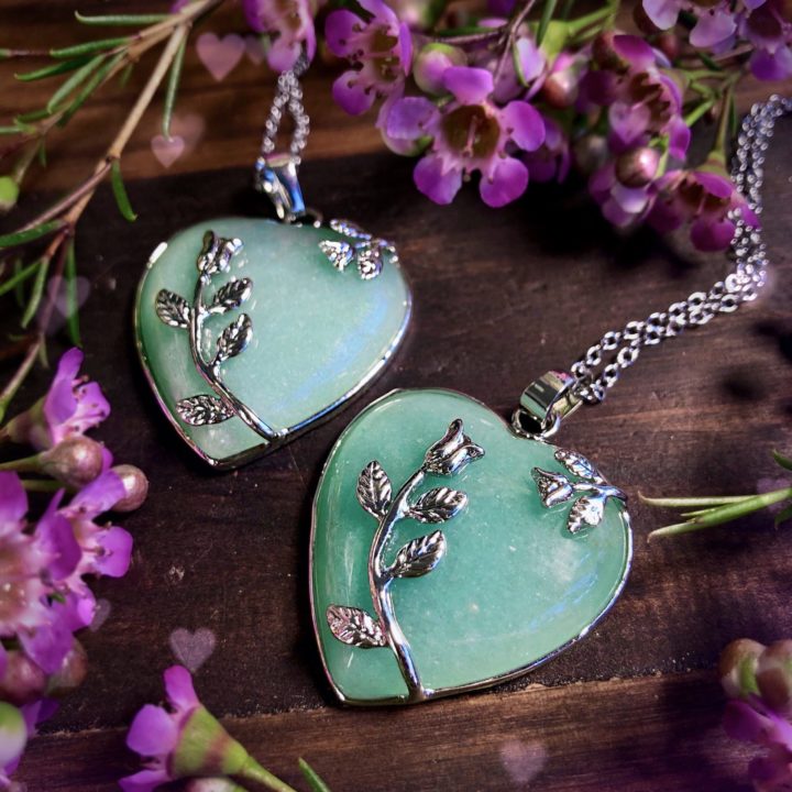 Gemstone Heart Necklaces