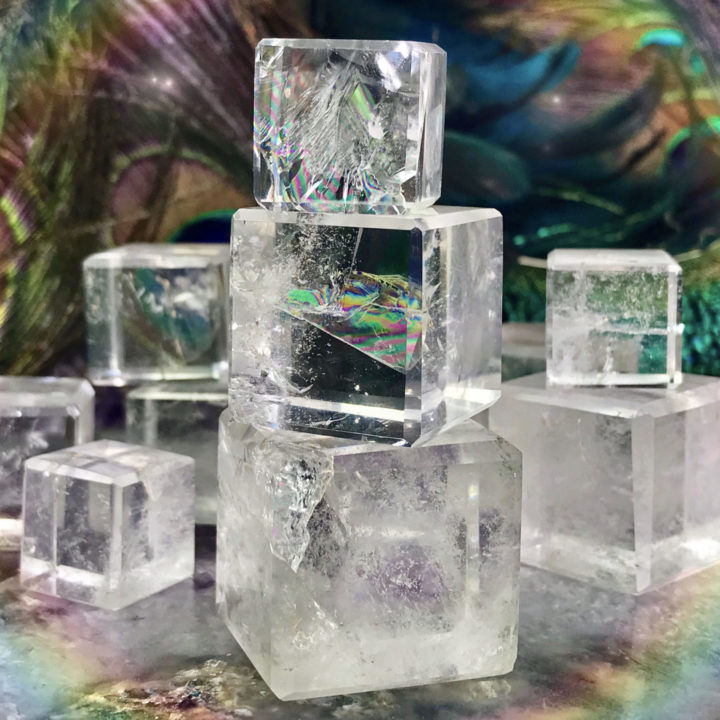 Grounded Awakening Clear Quartz Cubes