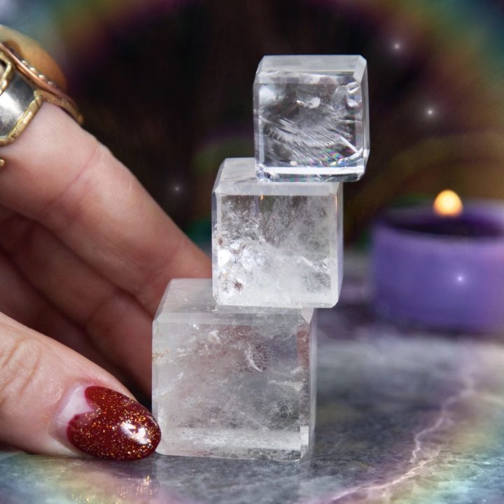 Grounded Awakening Clear Quartz Cubes