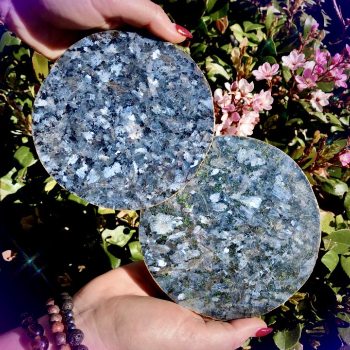 Larvikite Manifestation Charging Plates