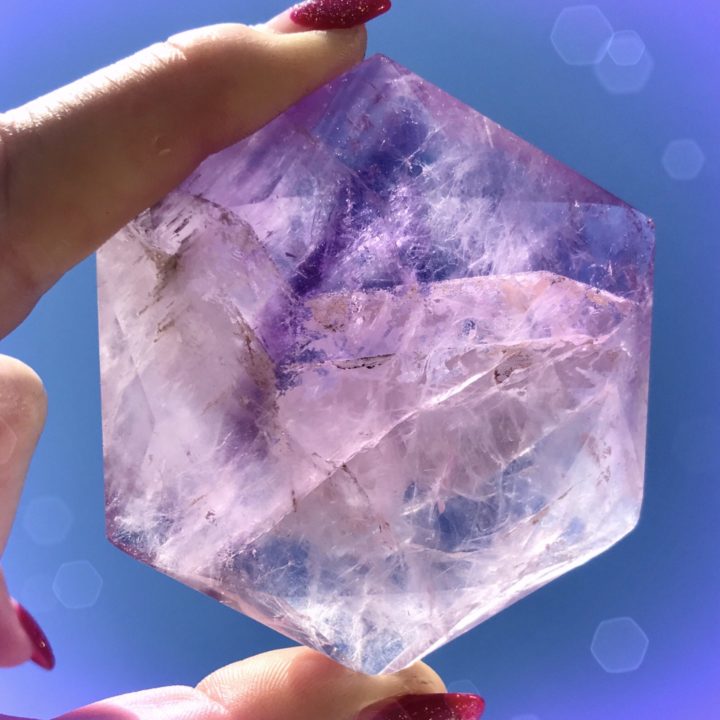 Meditation and Visioning Amethyst Hexagons