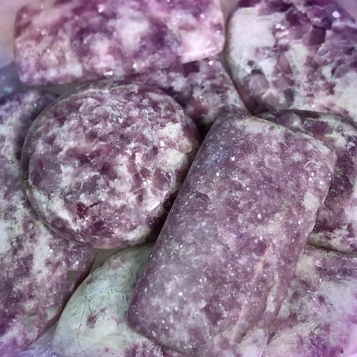 No Worries Lepidolite Cabochons