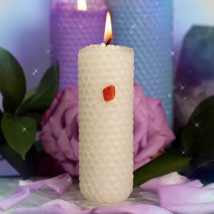 One Wish Beeswax Intention Candles