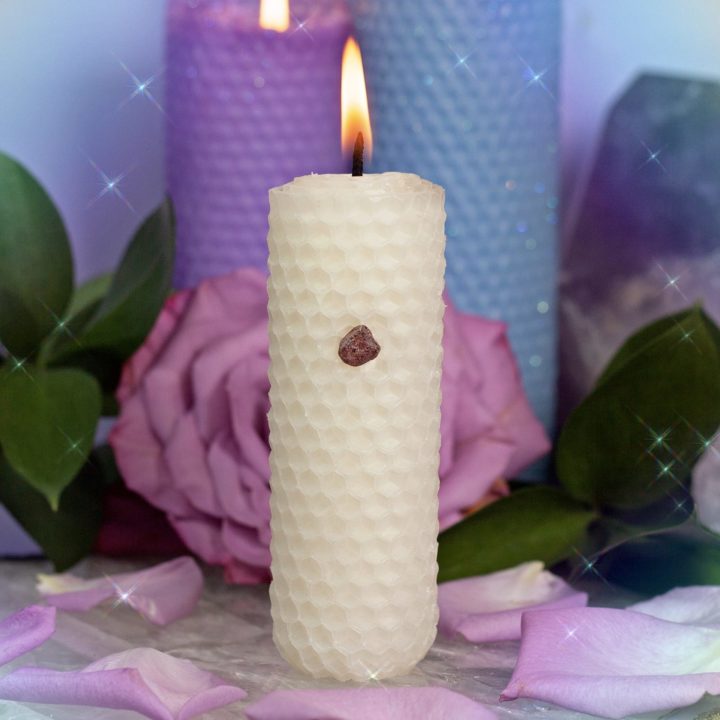 One Wish Beeswax Intention Candles