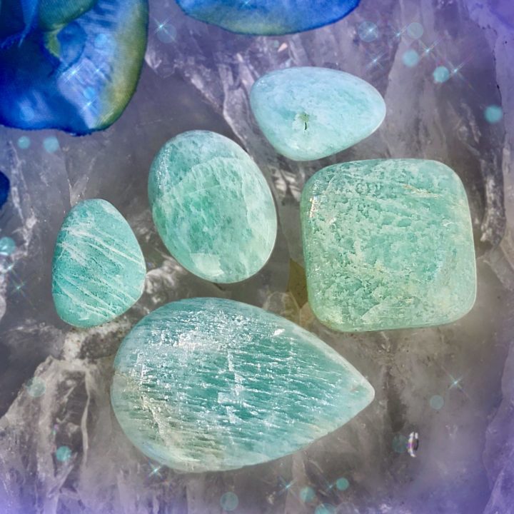 Speak Your Truth Amazonite Cabochons