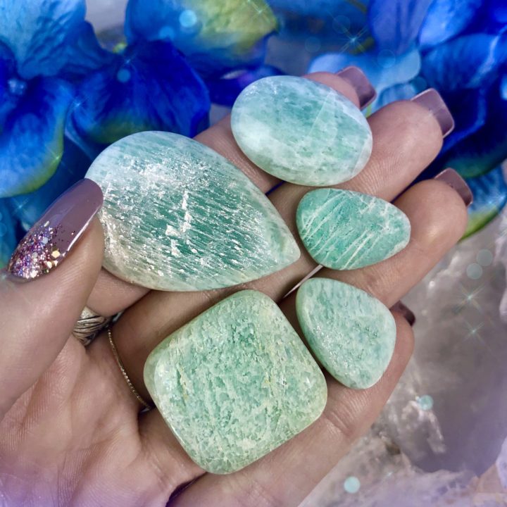 Speak Your Truth Amazonite Cabochons