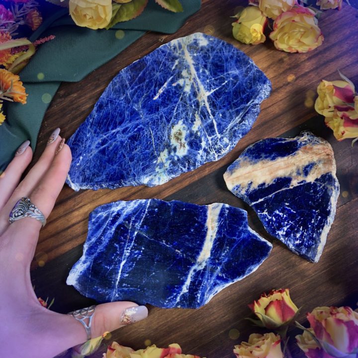 Sunset Sodalite Charging Plates