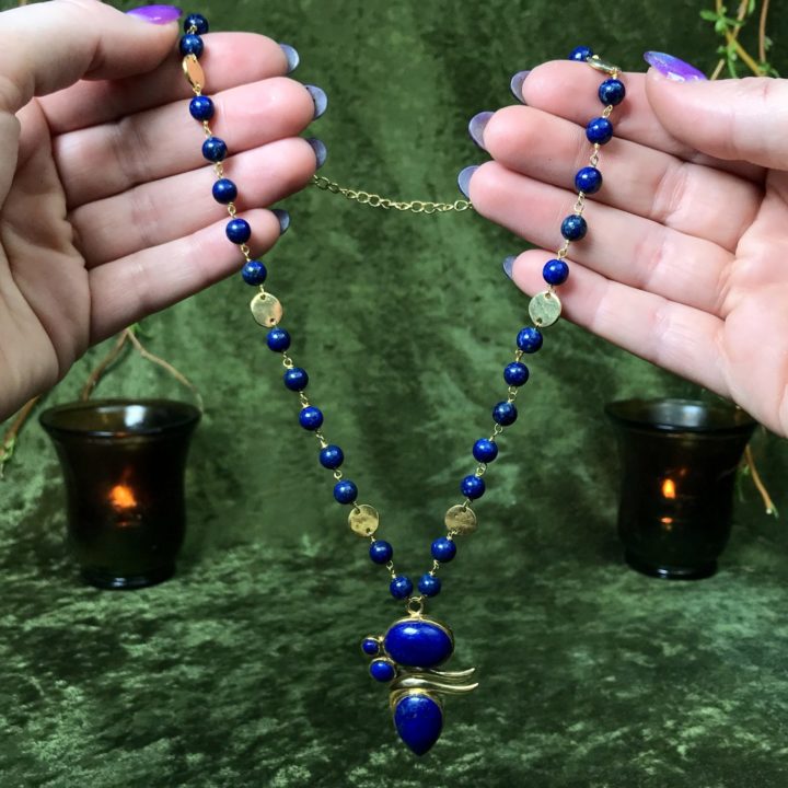 Lapis Priestess Necklace