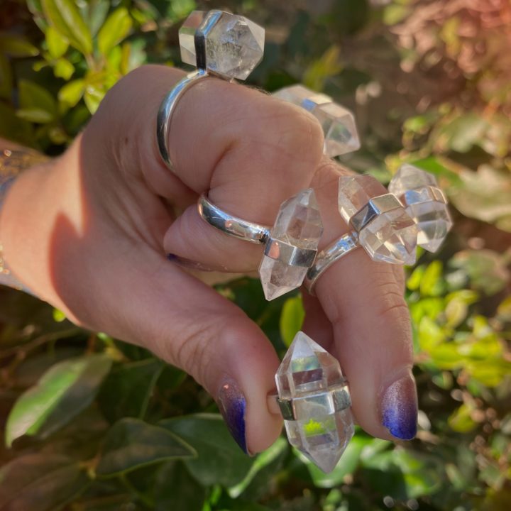 Double Terminated Quartz Rings