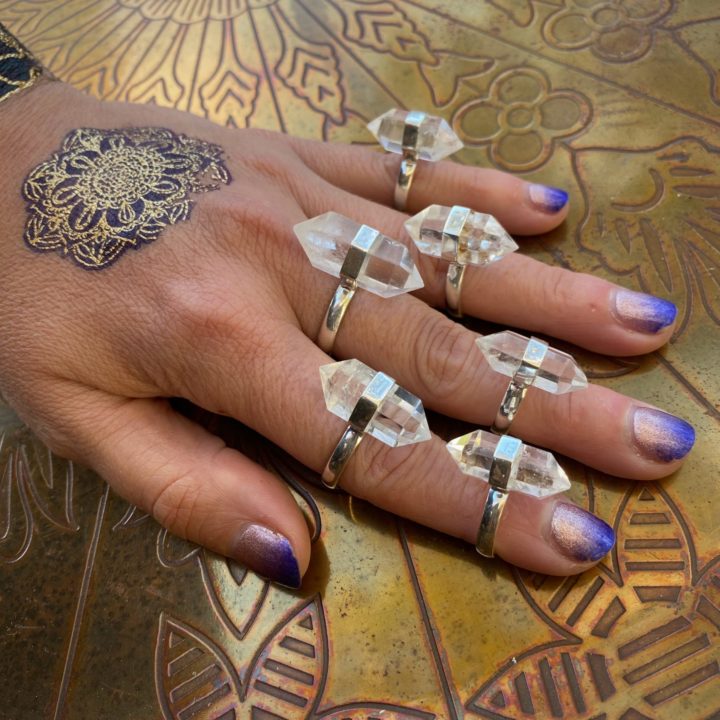 Double Terminated Quartz Rings