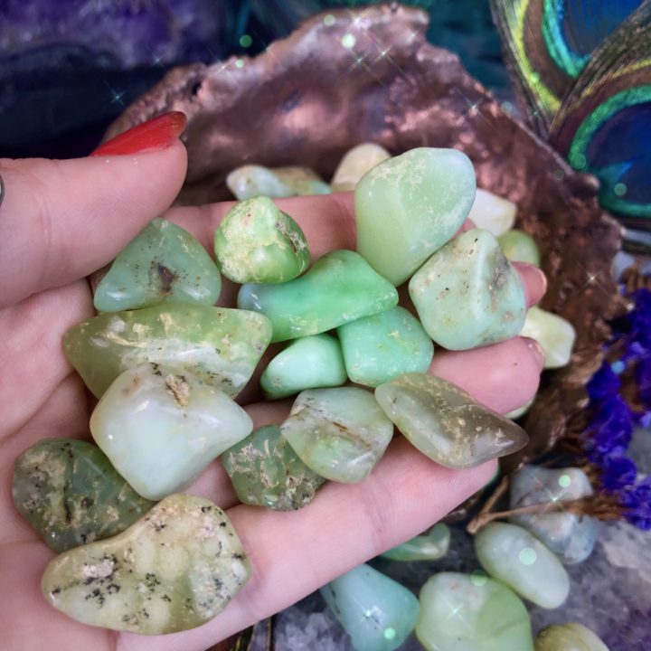 Healed Heart Tumbled Chrysoprase