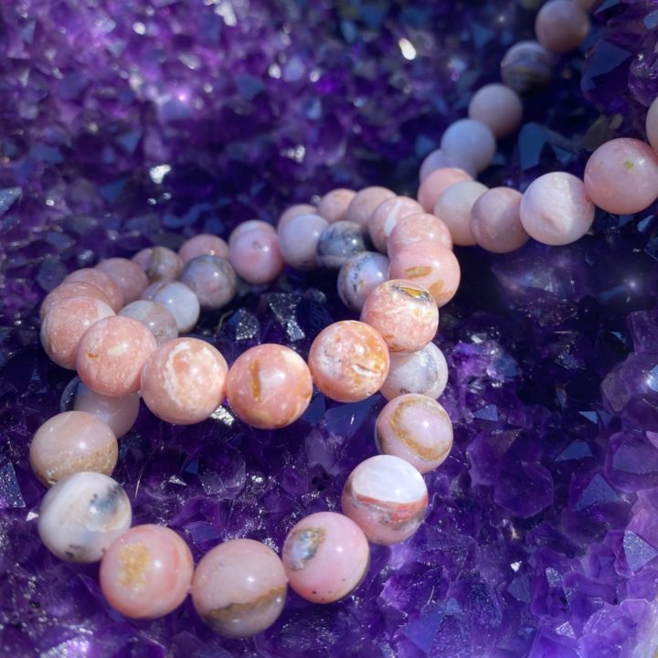 Peruvian Pink Opal Bracelets