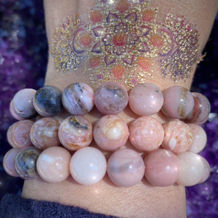 Peruvian Pink Opal Bracelets