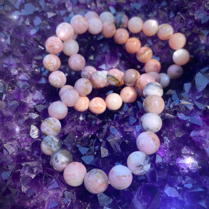 Peruvian Pink Opal Bracelets