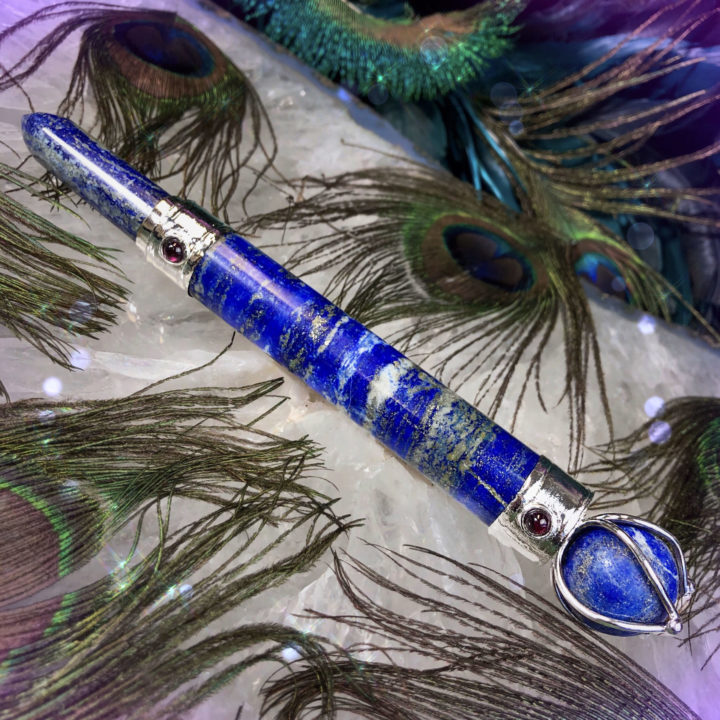 Lapis and Garnet Priestess Empowerment Wands