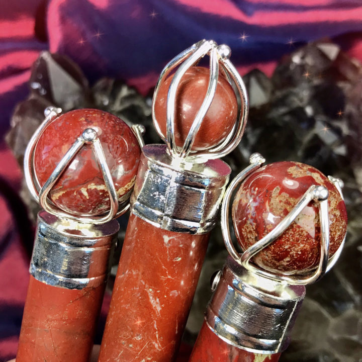 Red Jasper and Garnet Ultimate Grounding Wands