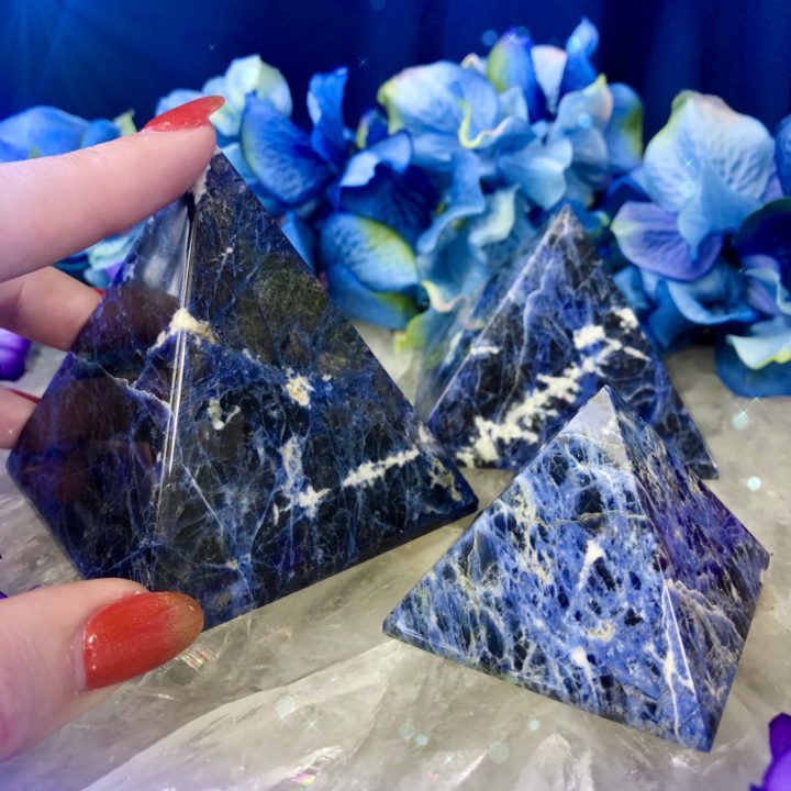 Sodalite Dreamcatcher Pyramids