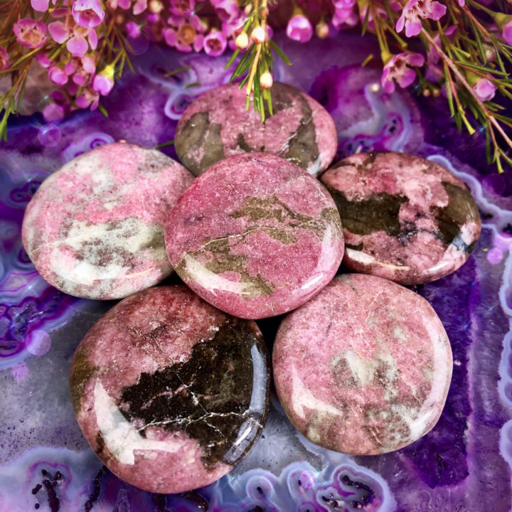 Sweet Love Pink Tourmaline Palm Stones