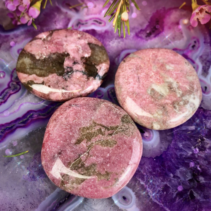 Sweet Love Pink Tourmaline Palm Stones