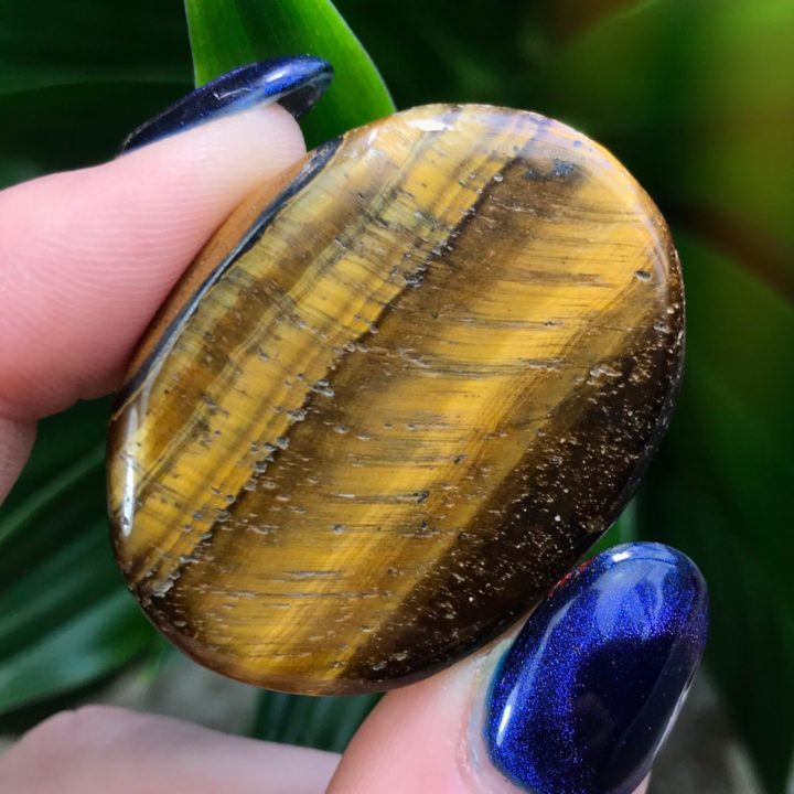 Tigers Eye Reiki Palm Stone Set