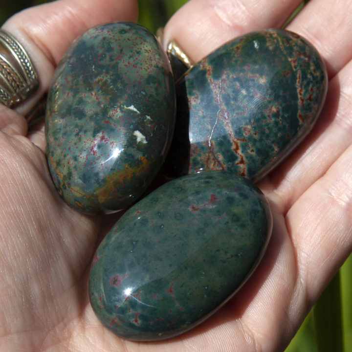 Ultimate Healing Bloodstone Palm Stones