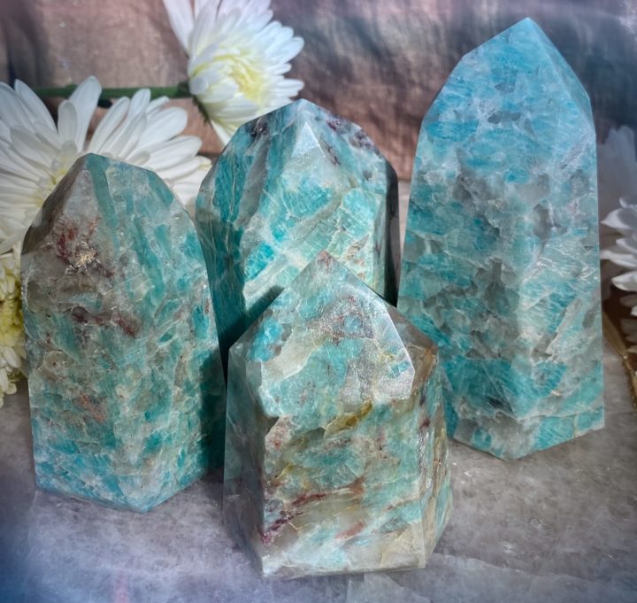 Amazonite with Smoky Quartz Generators