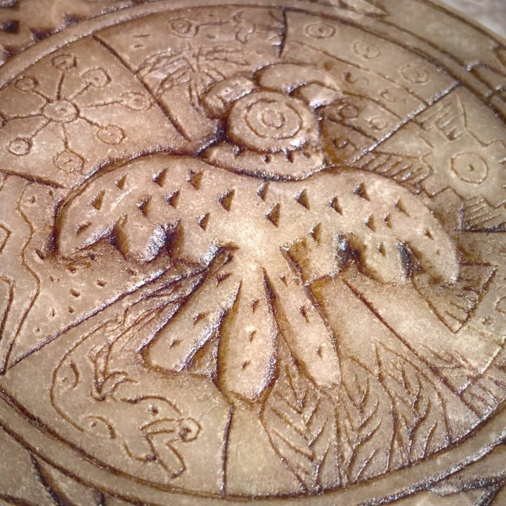 Hand Carved Andean Condor Symbology Tiles