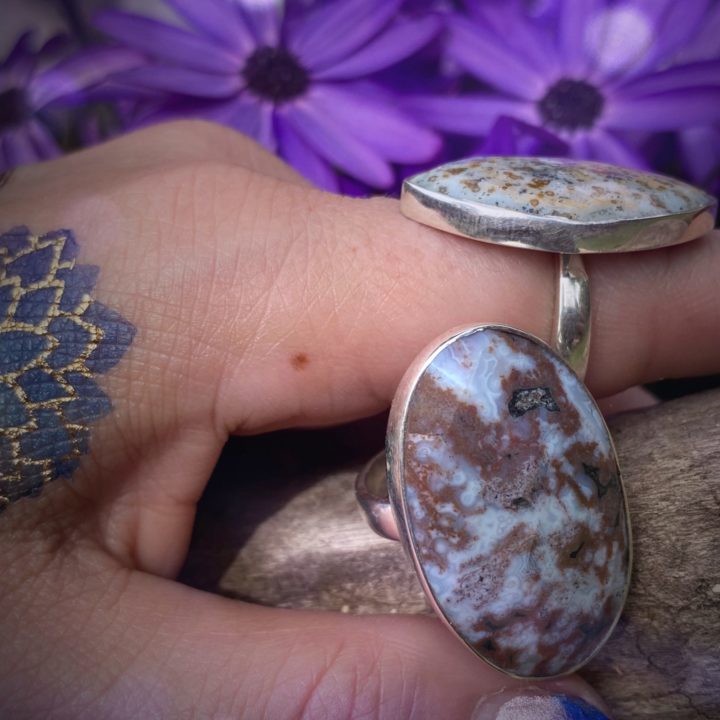 Ocean Jasper Happiness Rings