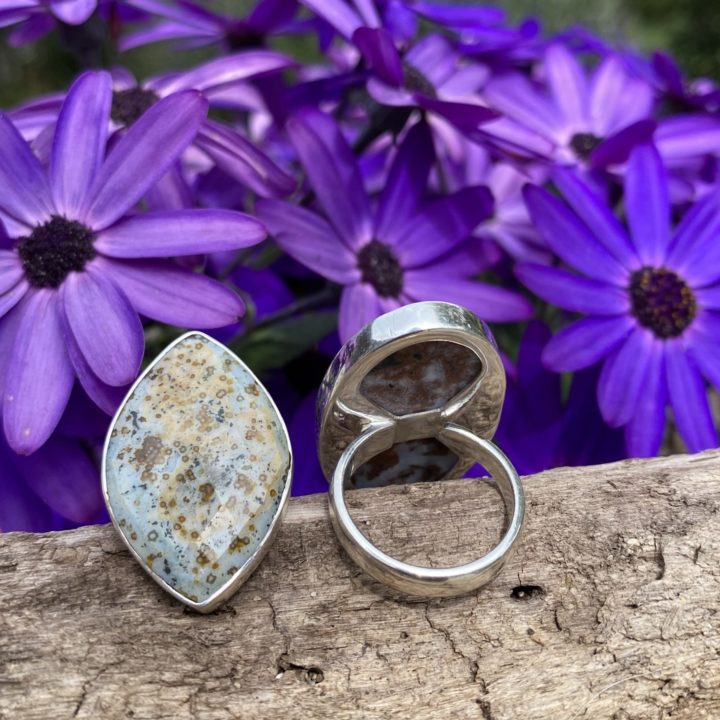 Ocean Jasper Happiness Rings