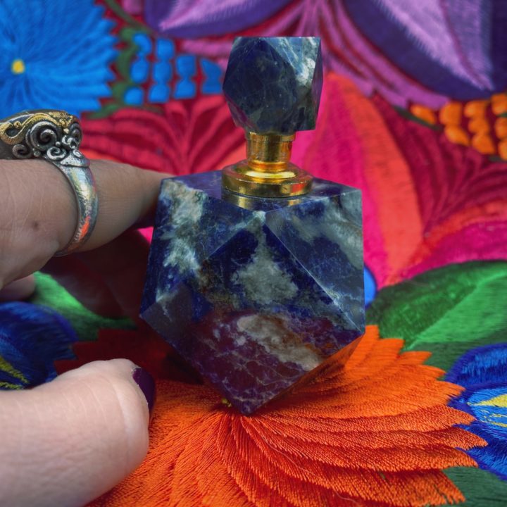 Sodalite Perfume Bottle