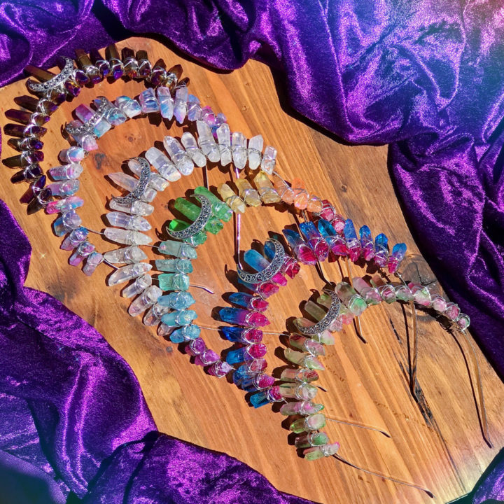 Aura Quartz OMGoddess Crowns