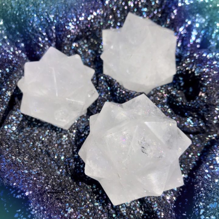 Clear Quartz 3D Metatrons Cubes